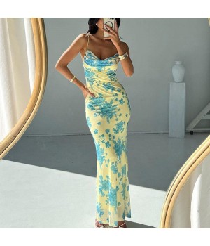 2024 Middle East European and American new casual dress holiday women's lTemperament Slimming autumn dress