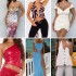 Manufacturer direct sales brand inventory clothing wholesale women's dresses t-shirts swimsuits mixed and randomly shipped