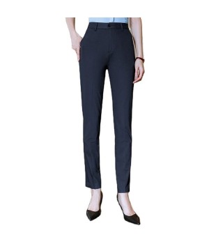 ODM/OEM Black High Waisted Formal Office Styles Preloved Wear Pants For The Ladies