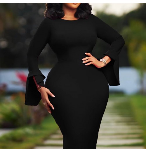 Custom Sexy Fashion Plus Size Women's Casual Dress Long Dresses Women Clothing Lady Elegant Dresses For Ladies