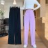 Women's trousers new 2020 new spring and autumn plus size drape high waist wide-leg pants women autumn casual mopping suit pants