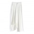 White casual wide-leg pants women 2023 summer new elastic waist loose casual all straight pants and pants